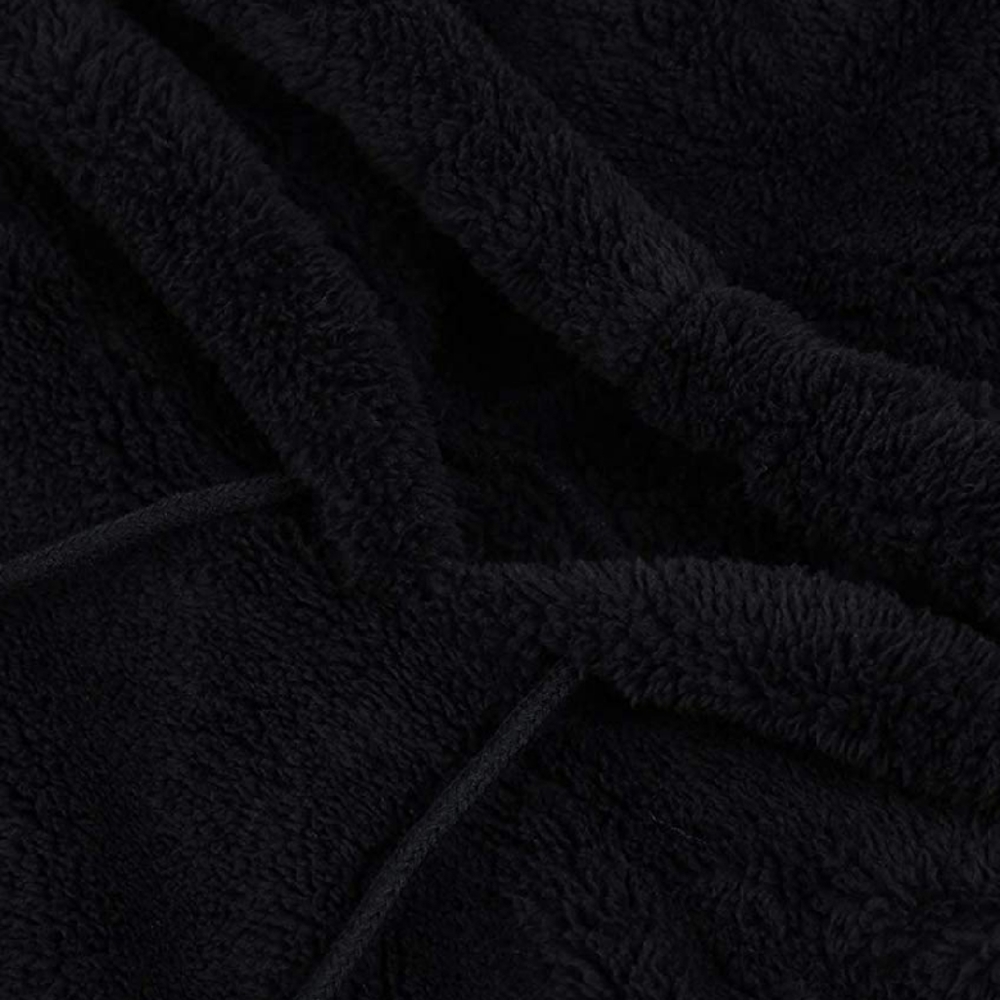 Mens Sherpa Pullover Fleece Over Sized Hoodie - Picture 4 of 6